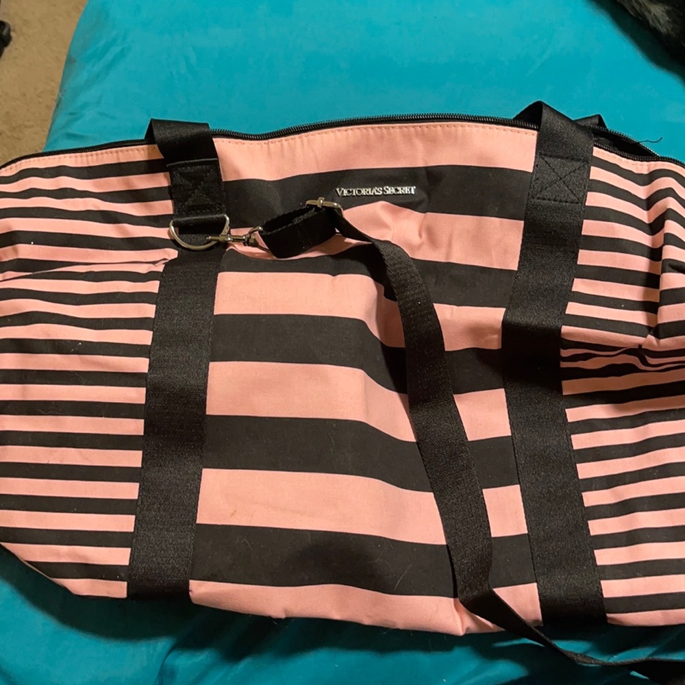 Victoria’s Secret Striped Weekender Bag